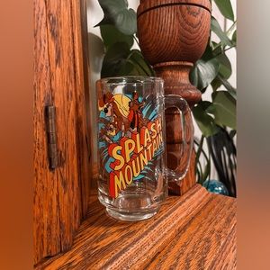 Rare Disneyland Vintage Splash Mountain 12oz Glass Mug (1997) Brer Rabbit